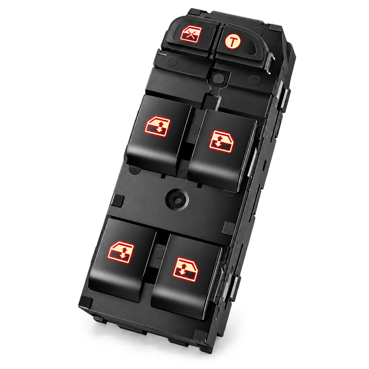 Automatic power window control switch assembly