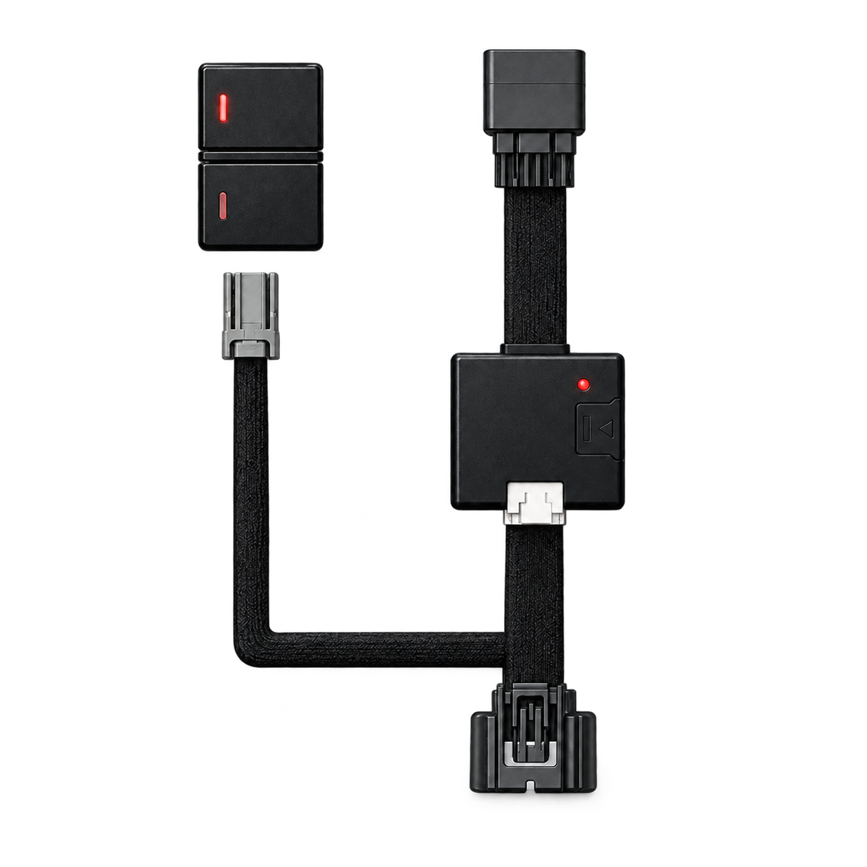 Vehicle-specific throttle response module and harness